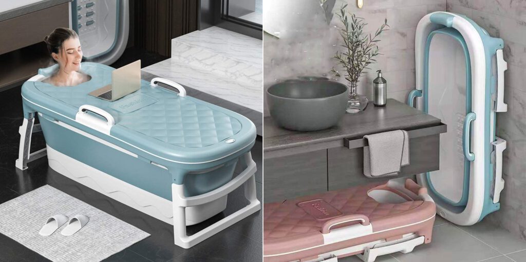 This Folding Bathtub is a Valuable Addition to Your Small Bathroom featured